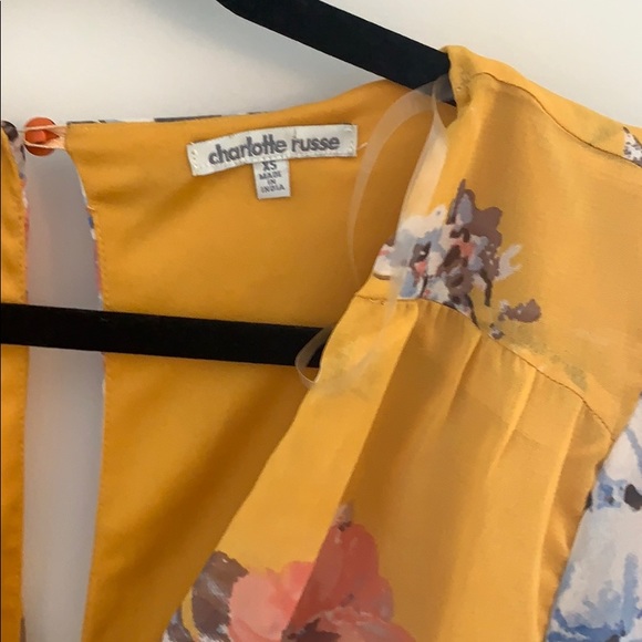 Yellow Floral Romper - Picture 2 of 5